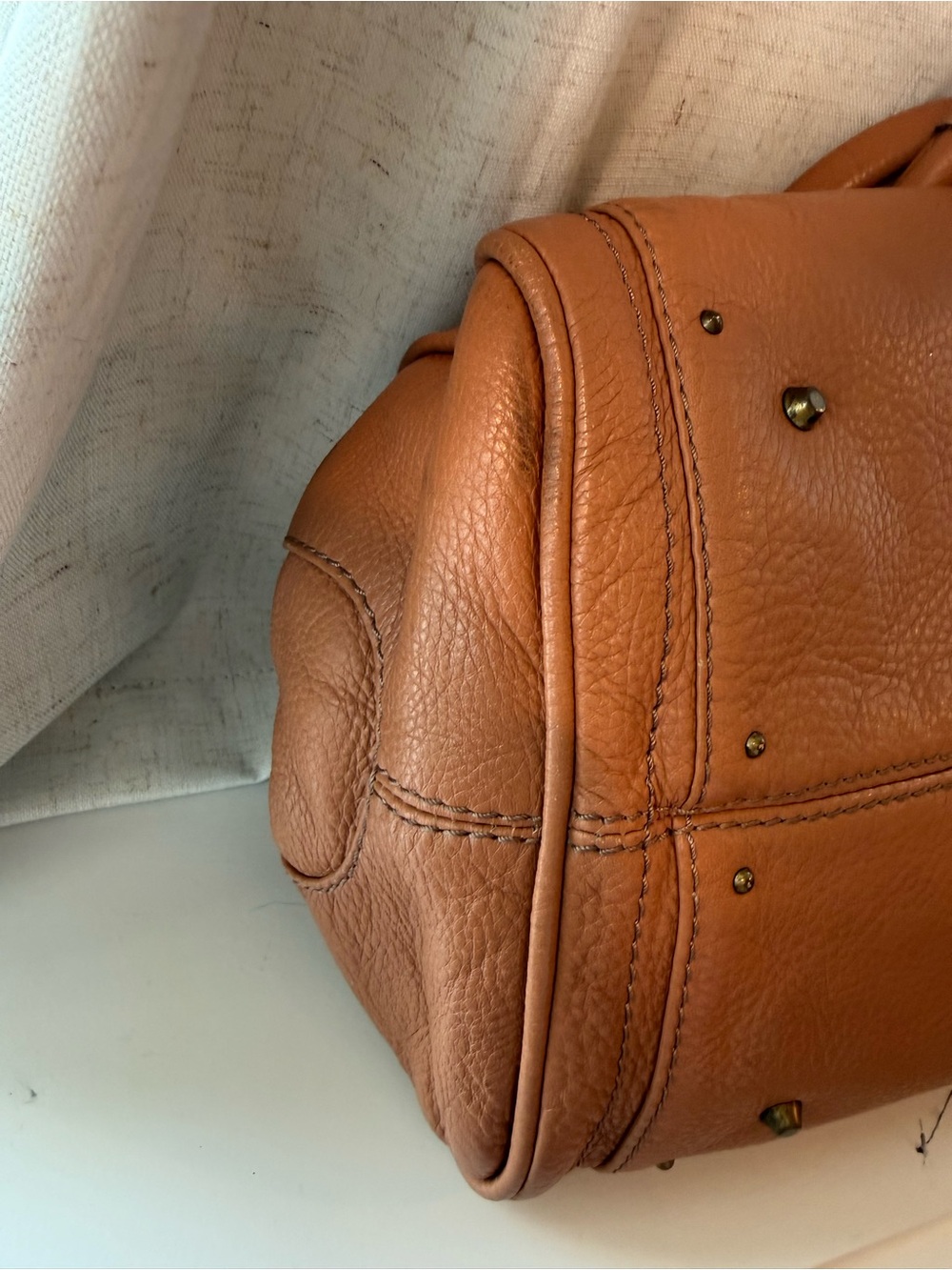 Chloe paddington Brown Leather Shoulder Bag with Gold Hardware - Picture 5 of 11